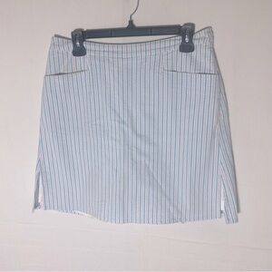 Vintage Tommy Hilfiger Pastel Striped Seersucker Activewear Skort 6 Golf Tennis